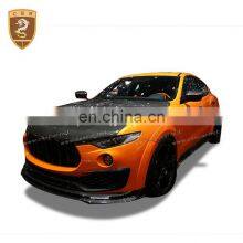 MS Style Carbon Front Bumper Lip Rear Wing Spoiler Body Kits Suitable For Maserati Levante Car Accessories