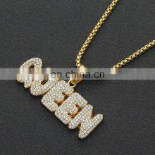 Popular Hiphop Custom Name Necklace Jewelry Temperament English Letter Chain Necklace Silver Plated Jewelry Women thumbnail-4
