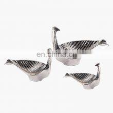 Wedding Compote Tray Peacock Creative Chocolate Decorative Bowl Home Ceramic Dry Fruit Plate thumbnail-2