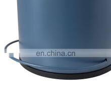 Household Foot Pedal Bin 5L Trash Can Recycle Metal Trash Can With Wire Rack Pedal Round Shape Kitchen Pedal Bin thumbnail-5