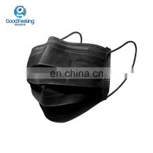 New design 3ply Black disposable mask Adult medical surgical mask Hospital face mask for doctor