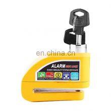 Security Waterproof Motorcycle Disc Brake Lock Alloy 6MM Anti-theft Smart Bicycle Alarm Disk Lock thumbnail-2