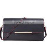 Cow Nappa and Pebbled Pattern Leather Shoulder Long Strip Messenger Bag for Ladies thumbnail-2