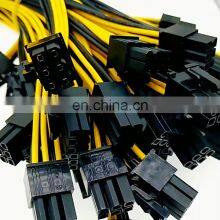 6 Pin Female To Dual 8 (6+2) Male Pin Pci Express Power Converter Cable Pcie Pci-e Vga Splitter Hub Power Cable thumbnail-2