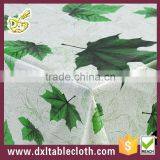 Wholesale Cheap Thick Plastic Canada Style The Maple Leaf Cotton Fabric PVC Tablecloths Made in China