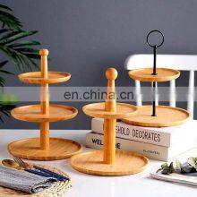 New Easter Wedding Decor Dessert Food Display Buffet Square Wood 3 Tier Cake Tray Stand Set for Dessert Table thumbnail-4