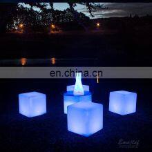 Cube Light 16 Colors Rechargeable Led Chair Counter Stool Hookah Lounge Furniture Seating thumbnail-1