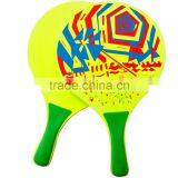 Summer Paddle Game Bat Set Beach Racket,Interesting Wooden Beach Bat and Ball Set,Promotional Wooden Beach Bat With Ball thumbnail-1