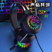 Amazon Hottest FV-G97 Wired Headset Earphones Gaming Glowing Dual Driver Stereo Super Bass Headphone thumbnail-5