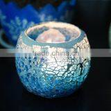Romantic Color Handmade Mosaic Votive Glass Candle Holder