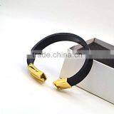2016 New Fashion Customize Genuine Leather Bracelet For Man Magnetic Punk Bracelet thumbnail-3