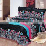 3Pcs Satin Printed Quilted Set thumbnail-1