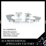 Fashion Cartilage Piercing Earring Simple Light Weight Stud Earring for Little Girls Wear With Butterfly Push Back Earring Stud thumbnail-1