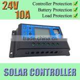 Solar Controller with LCD and USB, KLD1210, 10A 24V