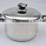 5 Layder Bottom Bakelite Handle Stainless Steel Casserole With Induction Bottom