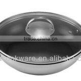 Non Stick Coating Stainless Steel Wok