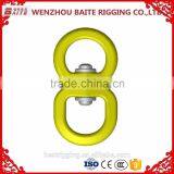 China Supplier Stainless Steel Colorful Double Metal Snap Swivel Hook,Silver Sailboat Double Round Eye thumbnail-1