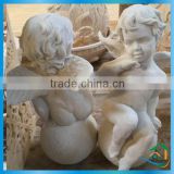 Resin children garden statues