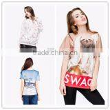 High Quality Low Price New Design 92% Polyester 8% Spandex White T-shirt thumbnail-5