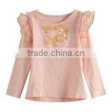 Cotton Stripes Hot Sale Kids Shirts Lovely Girls T Shirts Vertical Stripes Long Sleeves t Shirt Kids thumbnail-6