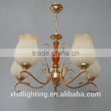 XHD Flower-shaped Glass Chandelier Pendant Lamp thumbnail-3