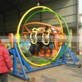 customized playground rides/ human gyroscope rides 3D space ring