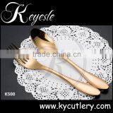 Stainless Steel Cutlery, Flatware Set, Bulk Gold Flatware thumbnail-5