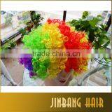 Cosplay Wigs Afro Wig Boys Set Type Hat , Yellow, Blue, Orange Colorful Hair Party Wig Fans Wigs thumbnail-4