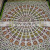 White Peocock Prints Tapestry thumbnail-6