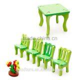 3D Assembling Mini Furniture Dining Table And Chair Set Wooden Toy DIY Toy thumbnail-3