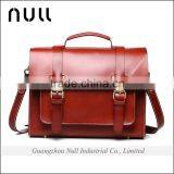 Men Leather Business Handbag Briefcase Brown Shoulder Messenger Bag Laptop Bag