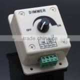 LED Dimmer DC 24V 12V 8A Light Bright Brightness Adjustable Controller Single Color LED Controller