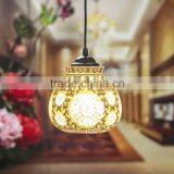 Jingdezhen Ceramic Hollow Indoor Pendant Light Fancy Pendant Light thumbnail-5