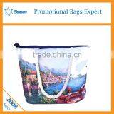 Custom Printed Women Canvas Tote Shoulder Bags Women Handbags thumbnail-6