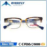 Customized New Style Blue Frame Metal Hinge Eye Glasses Optical Glasses Quality Choice