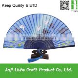 Japanese style silk hand held fans