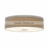 6.21-17 18 Fabric, Metal Flush Mount Ceiling Light