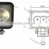 3.5" 9--32V Rectangle 9w LED Work Light IP67 ShengWell Auto Factory Offroad Led Work Light 9w Led Trailer Work Light