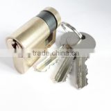 brass half lock cylinder