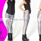 Autumn Winter LEGGINGS, Galaxy Space Print Pants Leggings thumbnail-1