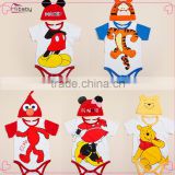 The new 2014 baby suit the triangle ha garments Cartoon cotton jumpsuits