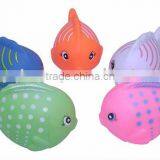 Plastic toy,Plastic Squeeze Animal Toy,Squeeze Fish ,Bath Toy,Floating Fish,Squirt Toy,