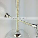 Elegant Pearl Long-stem Wine Glass Crystal Cheap Goblet thumbnail-5