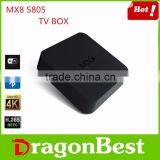 2016 Best Selling Quad Core Amlogic S805 MX8 MXG Android TV Box MX8 TV Box From Dragonbest thumbnail-1