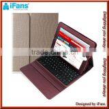 Hot bluetooth keyboard for ipad 2 3 new leather cases smart cover for new ipad