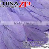 CHINAZP Factory High Quality Dyed Lavender Goose Satinettes Trim Fringe Feathers for Decoration thumbnail-3