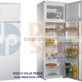 250L Solar Refrigerator 12/24VDC for Village, Camp, Caravan Fridge , Africa, Rural Electrification DC compressor Freezer System