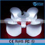 Led Decorative Furniture,rgb Color Led Plastic Garden Chairs and Tables