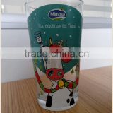 350ml glass milk mugs with decal for kids
