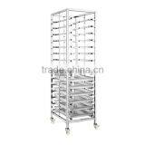 Danish Restaurant Stainless Steel Single-line Food Share Cart